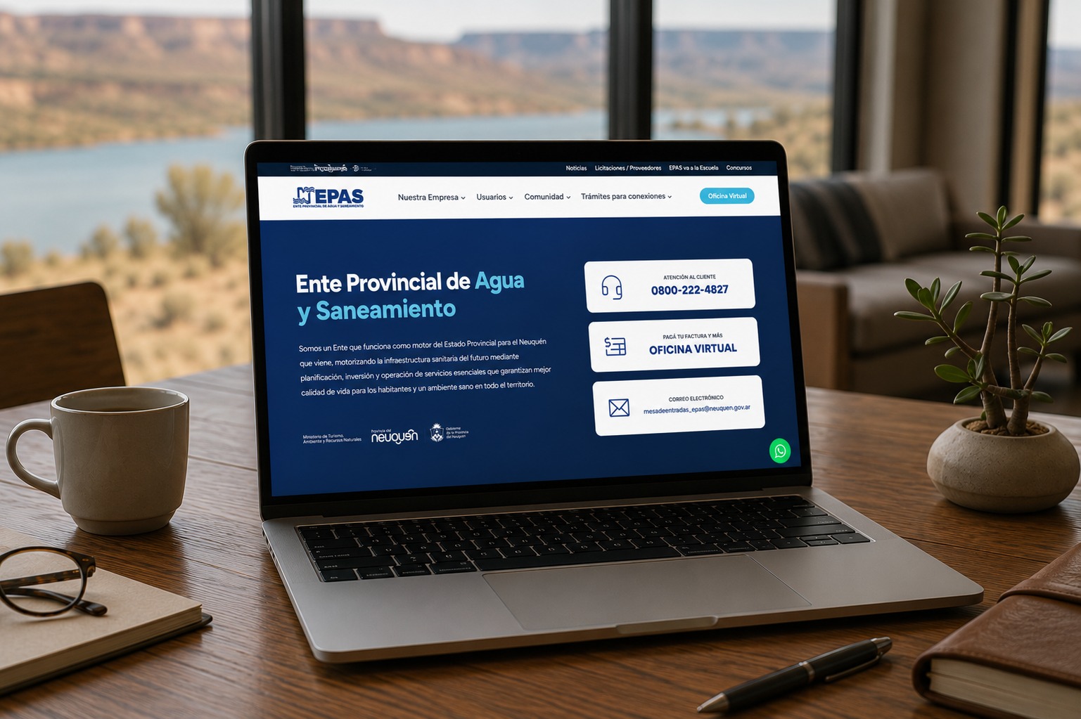 EPAS profundiza su campaña de despapelización con la Oficina Virtual y el bot de WhatsApp
